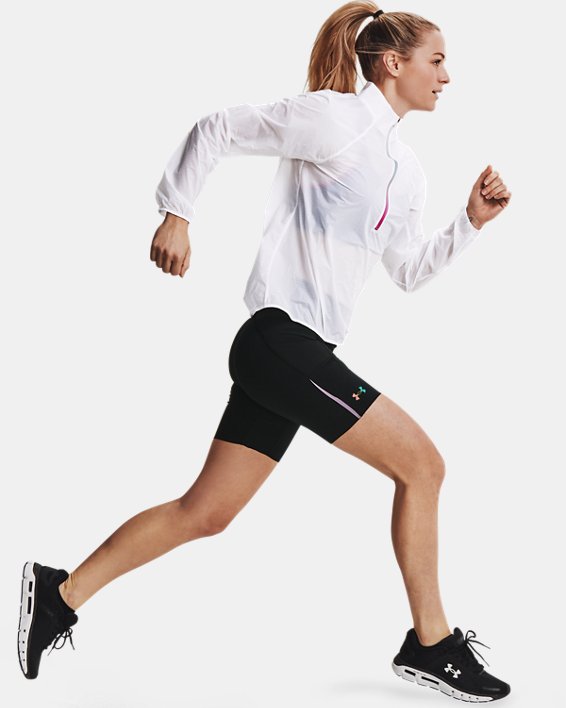 Damen UA RUSH™ Run Shorts mit Tasche, Black, pdpMainDesktop image number 0